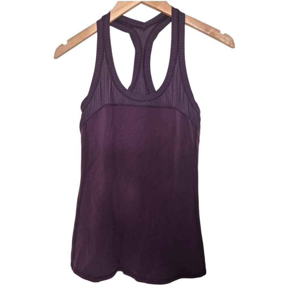 Lululemon Cool Racerback II Deep Breath Black Cherry Size Small
